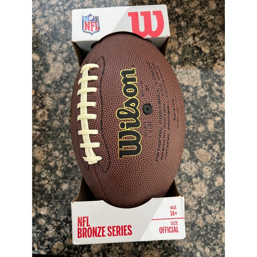 Wilson NFL Bronze Series Official Size Recreational Composite Football WTF1795